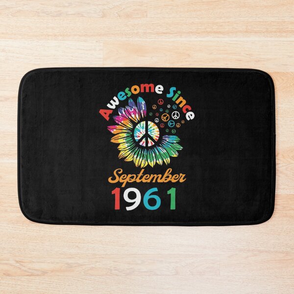 Item preview, Funny Birthday Quote, Awesome Since September 1961, Retro Birthday designed and sold by Estrytee.