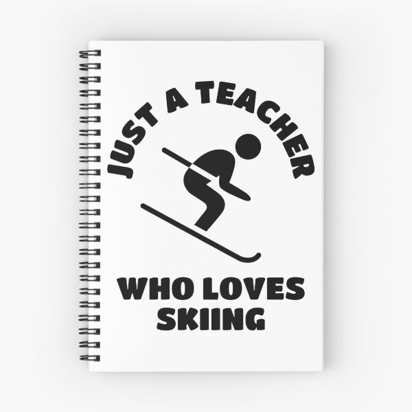 Item preview, Just a teacher who loves skiing designed and sold by TheGreenGoat.