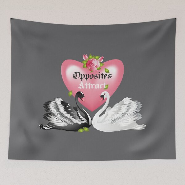 Item preview, Opposites Attract (on Grey) designed and sold by PawsitiveMum.
