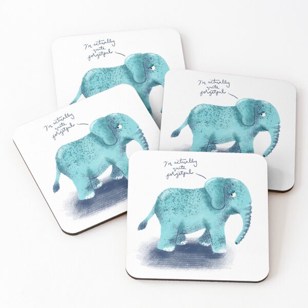 Item preview, Elephants Never Forget designed and sold by Hannah's  Doodles.