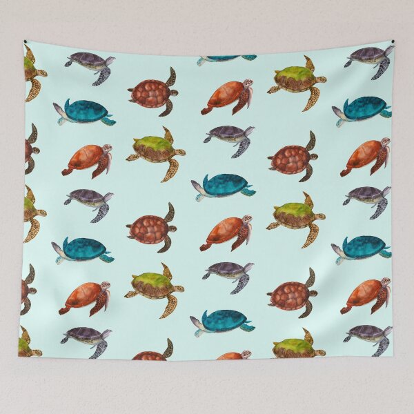 Item preview, Sea Turtles Watercolor Ocean Animals Pack designed and sold by DaisyPaints.