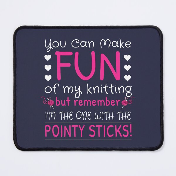Item preview, Knitting Funny Quote Knitting Humor Crafts Handmade Knit Sayings designed and sold by sillyquestions.