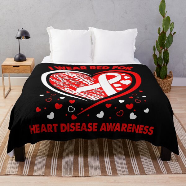 Item preview, I Wear Red For Heart Disease Survivor Heart Ribbon designed and sold by heppenp.