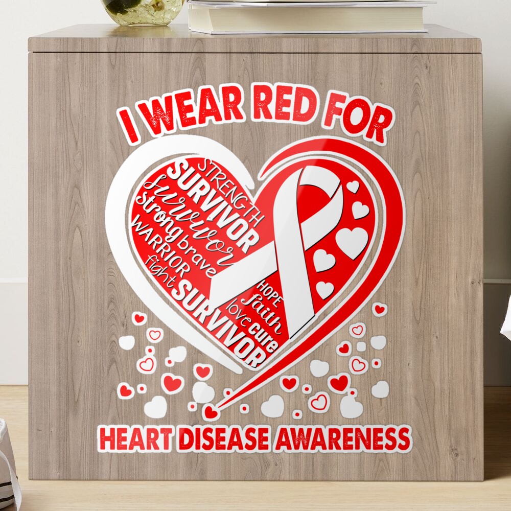 Personalized Stroke, Heart Disease Personalized Awareness Ribbon (Red) –  The Funeral Program Site