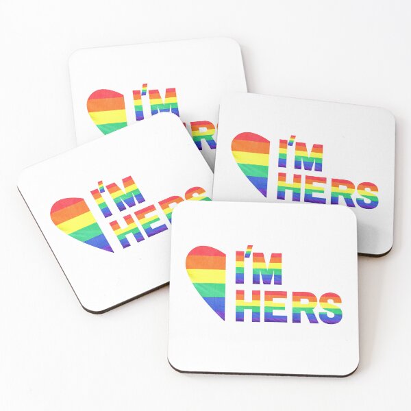 Item preview, i'm hers - matching lgbt couple (white ver) designed and sold by -justb-.