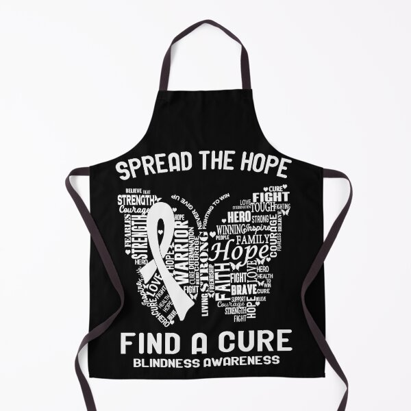 Item preview, Butterfly Ribbon Spread The Hope Find A Cure Blindness Awareness designed and sold by Tadmab.