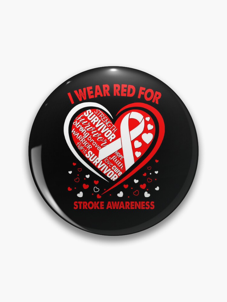 I Wear Red For Heart Disease Survivor Heart Ribbon Poster for Sale by  heppenp