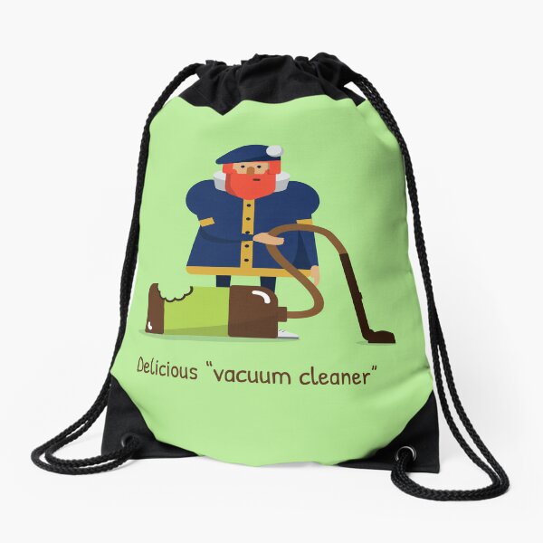 Punsch roll as vacuum cleaner Drawstring Bag
