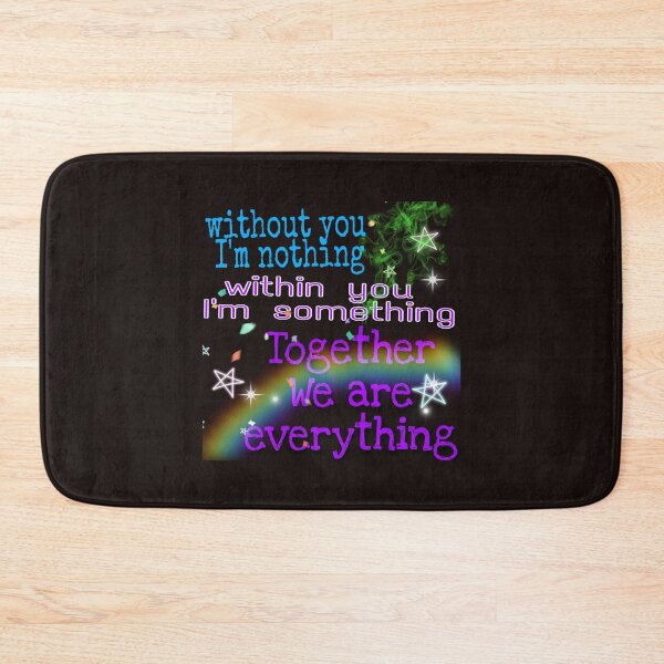 Item preview, Without you I'm nothing , within you I'm something , Together we are everything Motivational words designed and sold by tintingouw.