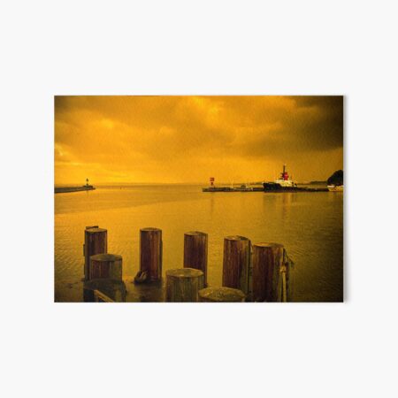 Item preview, Sunset over Sassnitz Harbor on Rügen Island, Germany designed and sold by Michael Brewer.