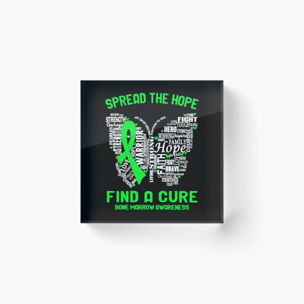 Item preview, Butterfly Ribbon Spread The Hope Find A Cure Bone Marrow Awareness designed and sold by Tadmab.