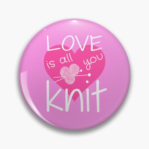 Item preview, Love Is All You Knit Cute Knitting Quote Happy Sayings designed and sold by sillyquestions.