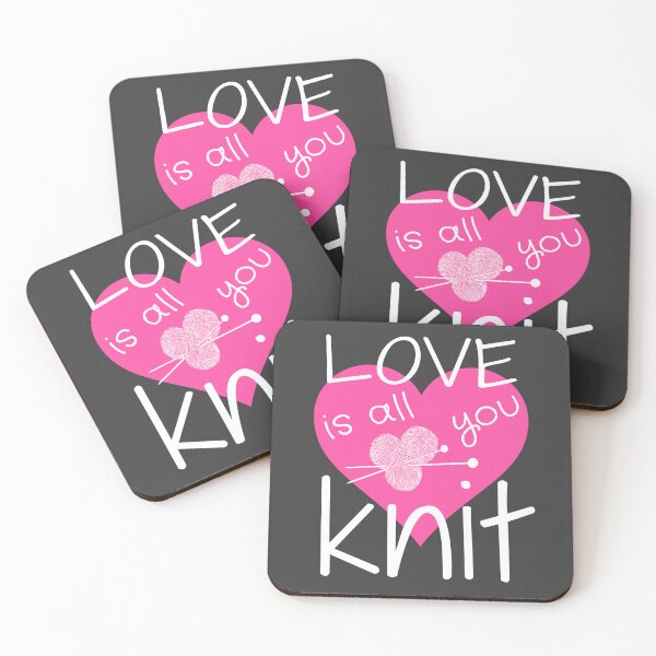 Item preview, Love Is All You Knit Cute Knitting Quote Happy Sayings designed and sold by sillyquestions.