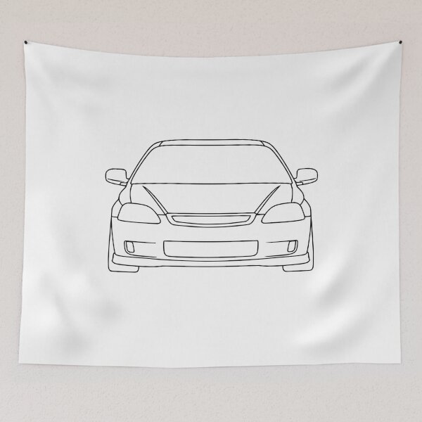 Item preview, Honda Civic 6th gen EK Civic black lines designed and sold by EdimDesign.