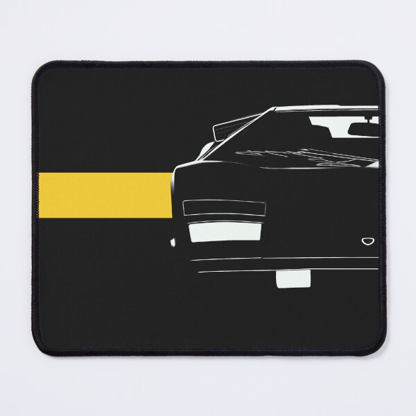 Item preview, Classic Italian Supercar Front Highlights - yellow stripe designed and sold by ApexFibers.