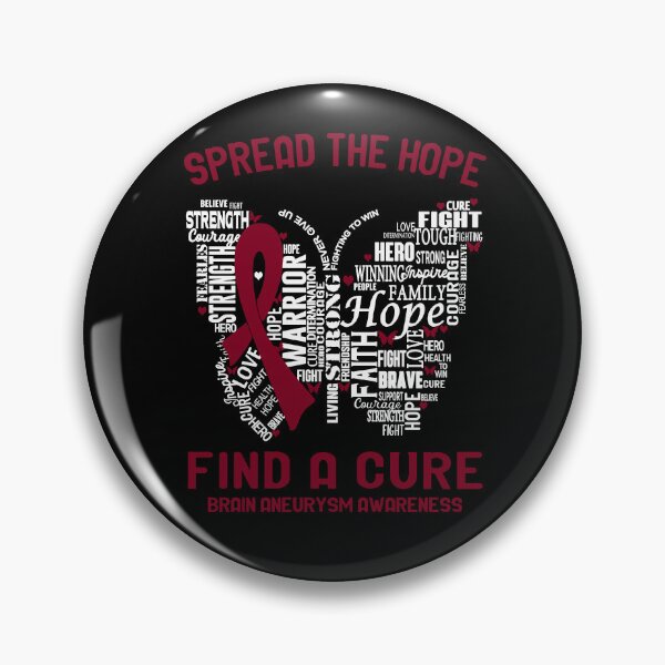 Item preview, Butterfly Ribbon Spread The Hope Find A Cure Brain Aneurysm Awareness designed and sold by Tadmab.