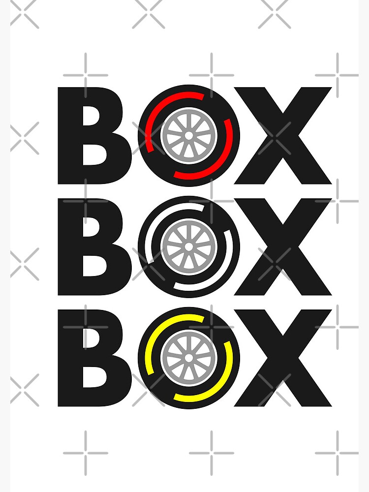 Box Box Box F1 Tyre Compound Design Sticker for Sale by David