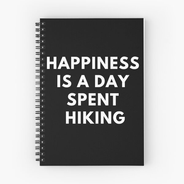 Item preview, Happiness Is A Day Spent Hiking, Quote designed and sold by adelferhat.