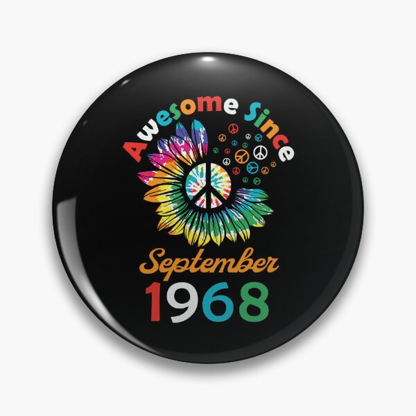 Item preview, Funny Birthday Quote, Awesome Since September 1968, Retro Birthday designed and sold by Estrytee.