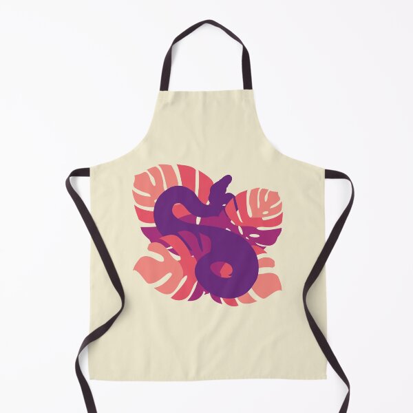 Item preview, Snake in Wine Time Colour Monstera Leaves designed and sold by Nerdynoods.