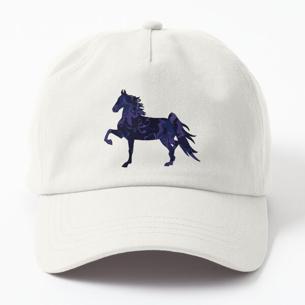 Aperçu de l'œuvre Swirly Saddlebred Trotteur Bleu Foncé créée et vendue par theaadesigns.