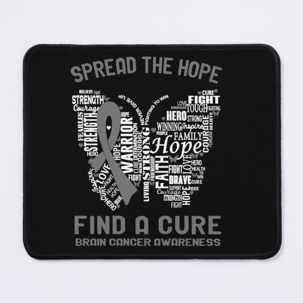 Item preview, Butterfly Ribbon Spread The Hope Find A Cure Brain Cancer Awareness designed and sold by Tadmab.