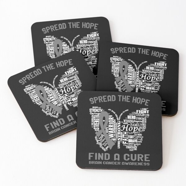 Item preview, Butterfly Ribbon Spread The Hope Find A Cure Brain Cancer Awareness designed and sold by Tadmab.