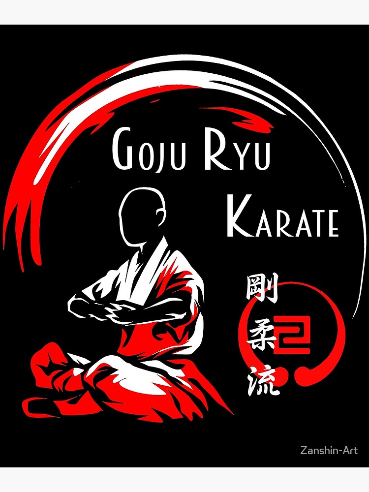 "Goju Ryu Karate Sensei Meditation Budo Martial Arts Design" Poster