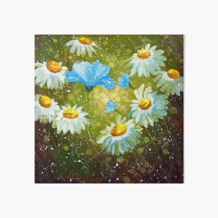 Daisies in the field Art Board Print