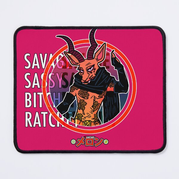 Item preview, BEASTARS ! SAVAGE SASSY BITCHY RATCHET MELON MASK T-SHIRT  designed and sold by angsty-angst.
