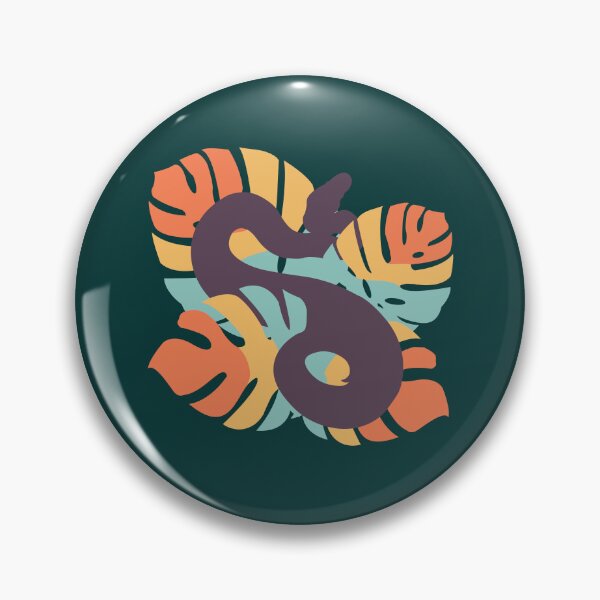 Artikelvorschau, Schlange in Seafoam Embers Color Monstera Leaves entworfen und verkauft von Nerdynoods.