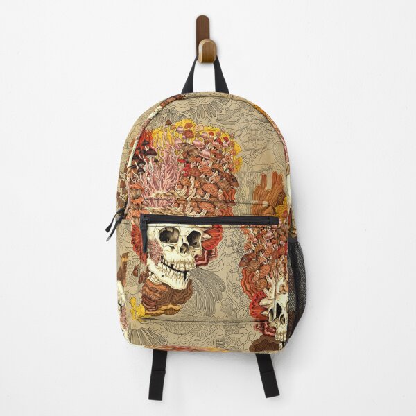 Item preview, Garden of Decay and Life: Skull with mushrooms, fungi and mice designed and sold by Marta Tesoro.