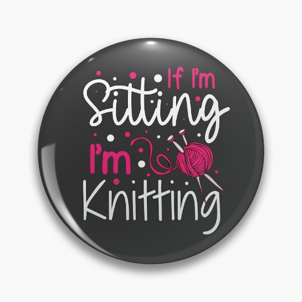 Item preview, Knitting Quote Funny Cute Knit Crafts Yarn Handmade Sayings designed and sold by sillyquestions.