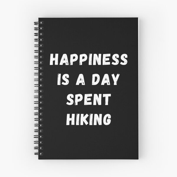 Item preview, Happiness Is A Day Spent Hiking, Quote designed and sold by adelferhat.