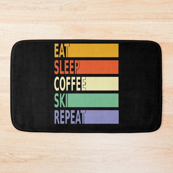 Item preview, Eat Sleep Coffee Ski Repeat Shirt, Snowboard Ski Shirt, Ski Lover Shirt, Mountain Shirt, Vintage Ski Shirt, Gift For Coffee ski Lover designed and sold by Laadel.