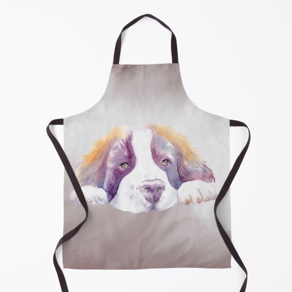 Item preview, Watercolor Saint Bernard Puppy Dog designed and sold by andieartco.
