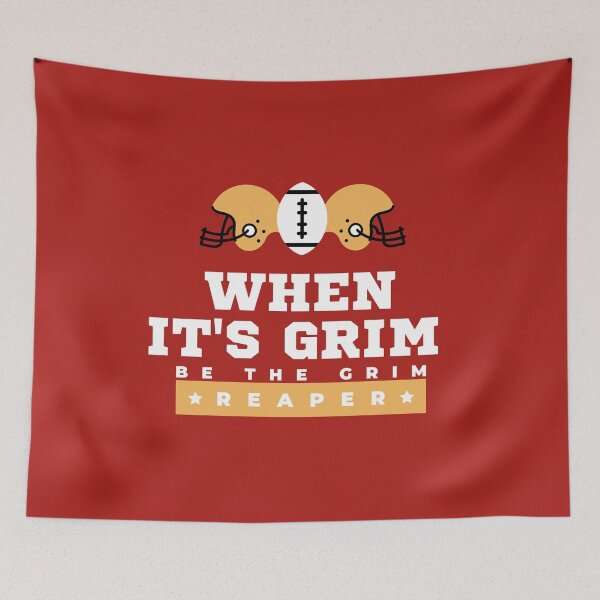 Item preview, When It's Grim Be The Grim Reaper Funny trending Football Quote designed and sold by SweetbeStore.