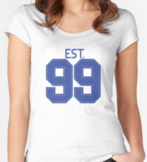 Est. 99 blue Women's Fitted Scoop T-Shirt