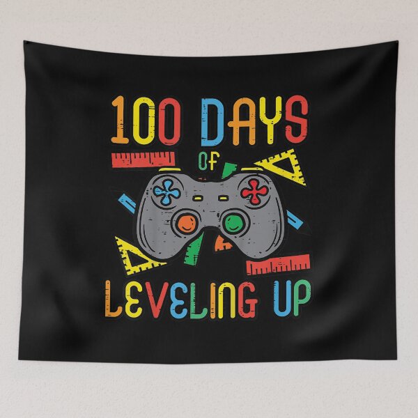 Item preview, Kids 100 Days Leveling Up Game Controller 100th Day School Gift designed and sold by ecomdesign.