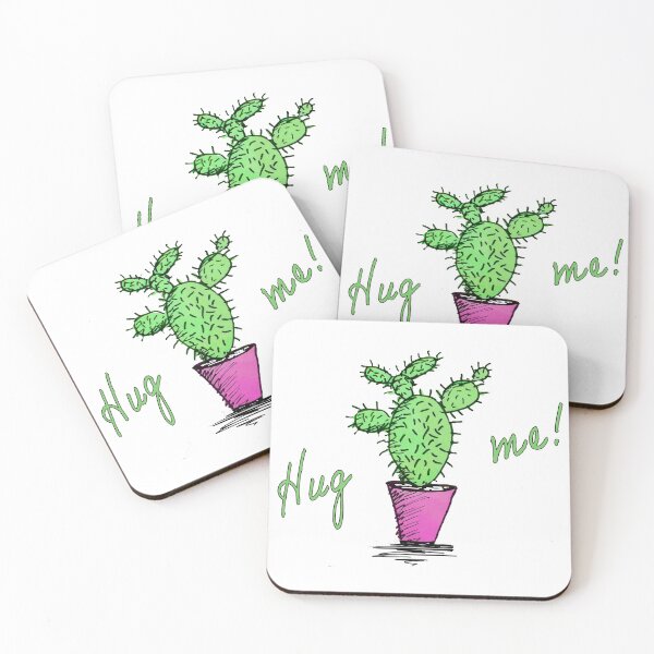 Item preview, Cactus hug me! Hug me! designed and sold by SalogwynLifeArt.