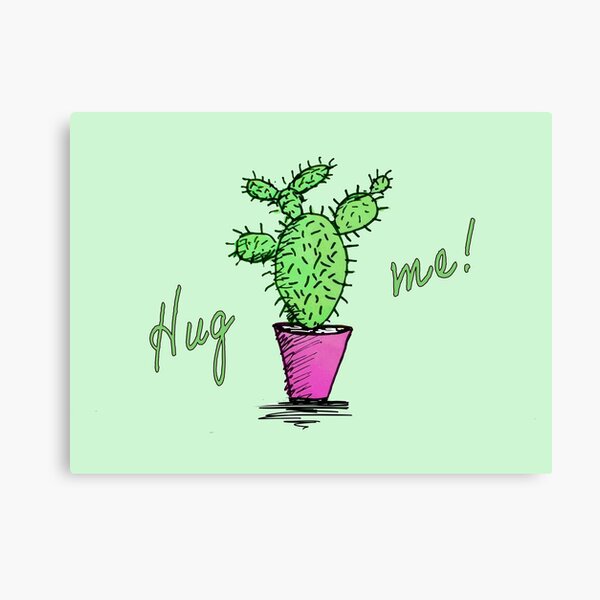 Artikel-Vorschau von Kaktus hug me! Umarme mich!, designt und verkauft von SalogwynLifeArt.