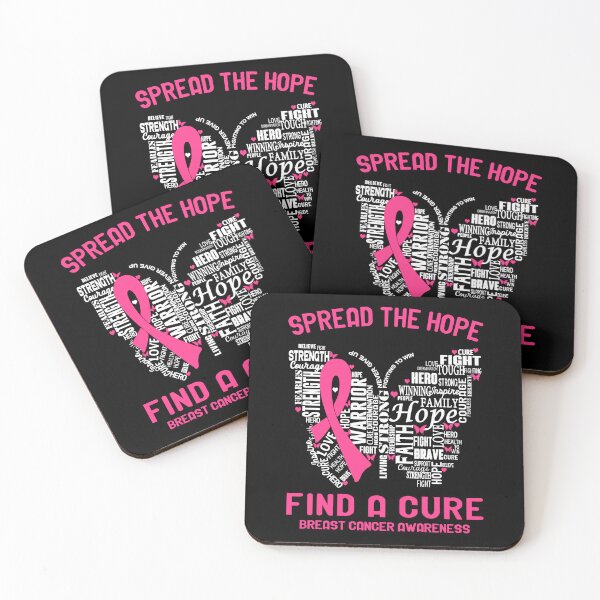 Item preview, Butterfly Ribbon Spread The Hope Find A Cure Breast Cancer Awareness designed and sold by Tadmab.