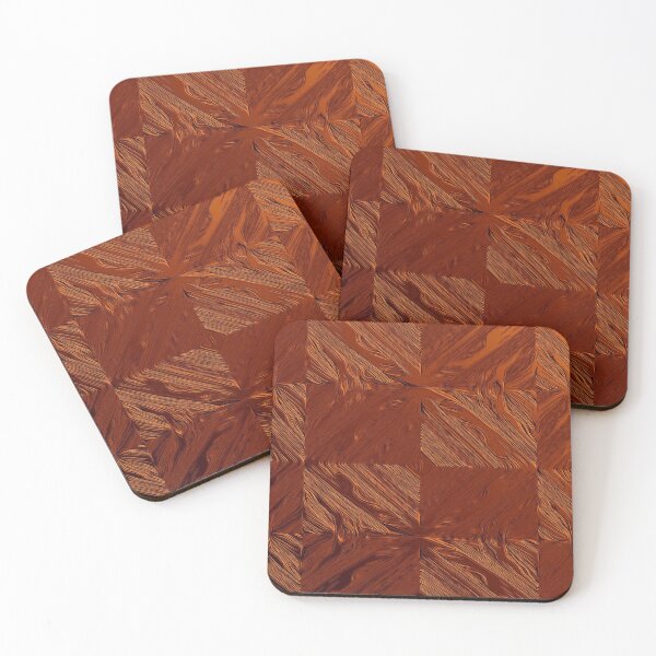 Item preview, Checkered Copper Metallic Rhombi designed and sold by fatenanwar.