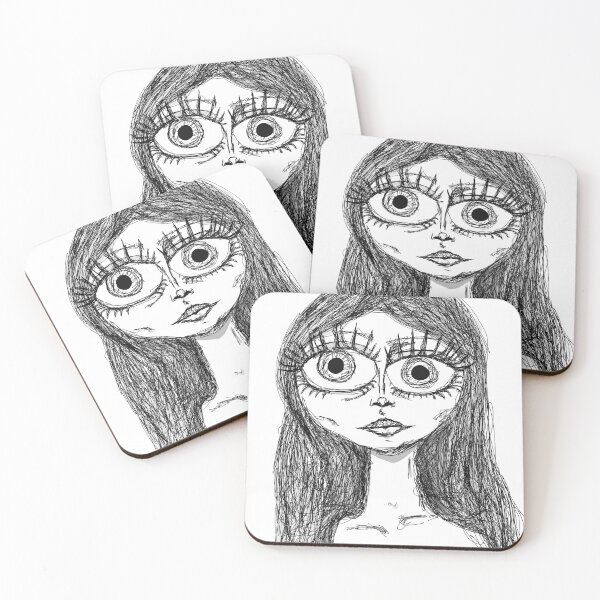 Item preview, Lady with Big Eyes designed and sold by ShenosArt.