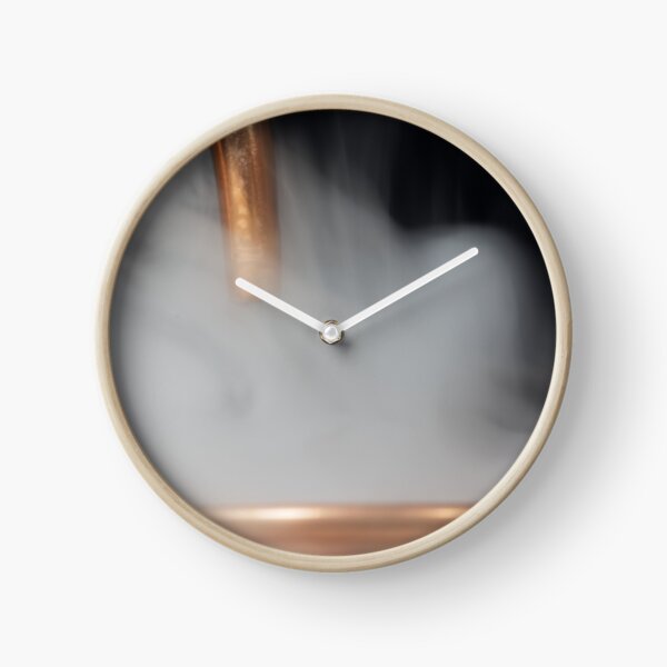 Copper pipe with steam Clock