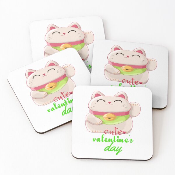 Item preview, Cute Cat Wishes You a Happy Valentine's Day designed and sold by bigdeer.