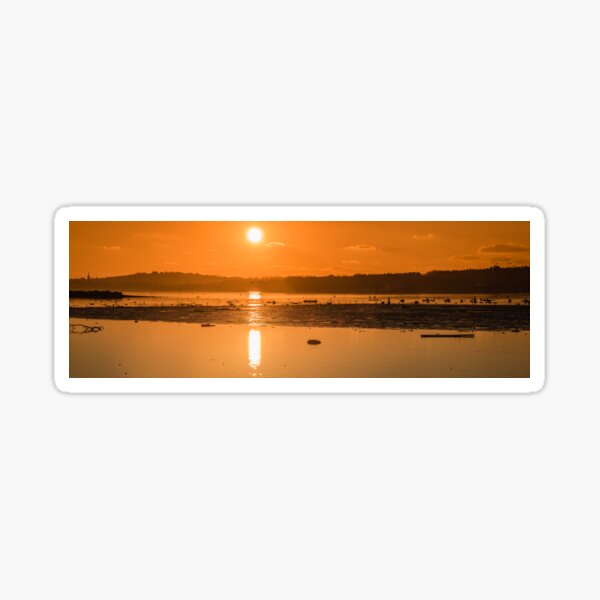 Saturday Morning along the estuary pano Sticker