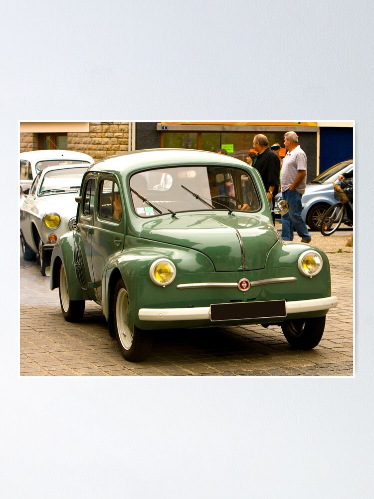 4Cv - Vintage French Car Poster for Sale by Buckwhite