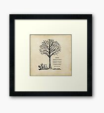 Winnie the Pooh - You are Braver Framed Print