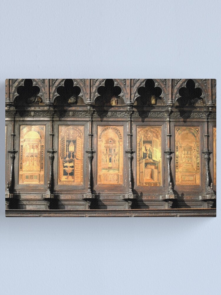 Alternate view of Wooden church alter, Siena Canvas Print